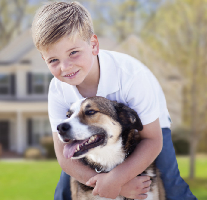 A Boy and his dog